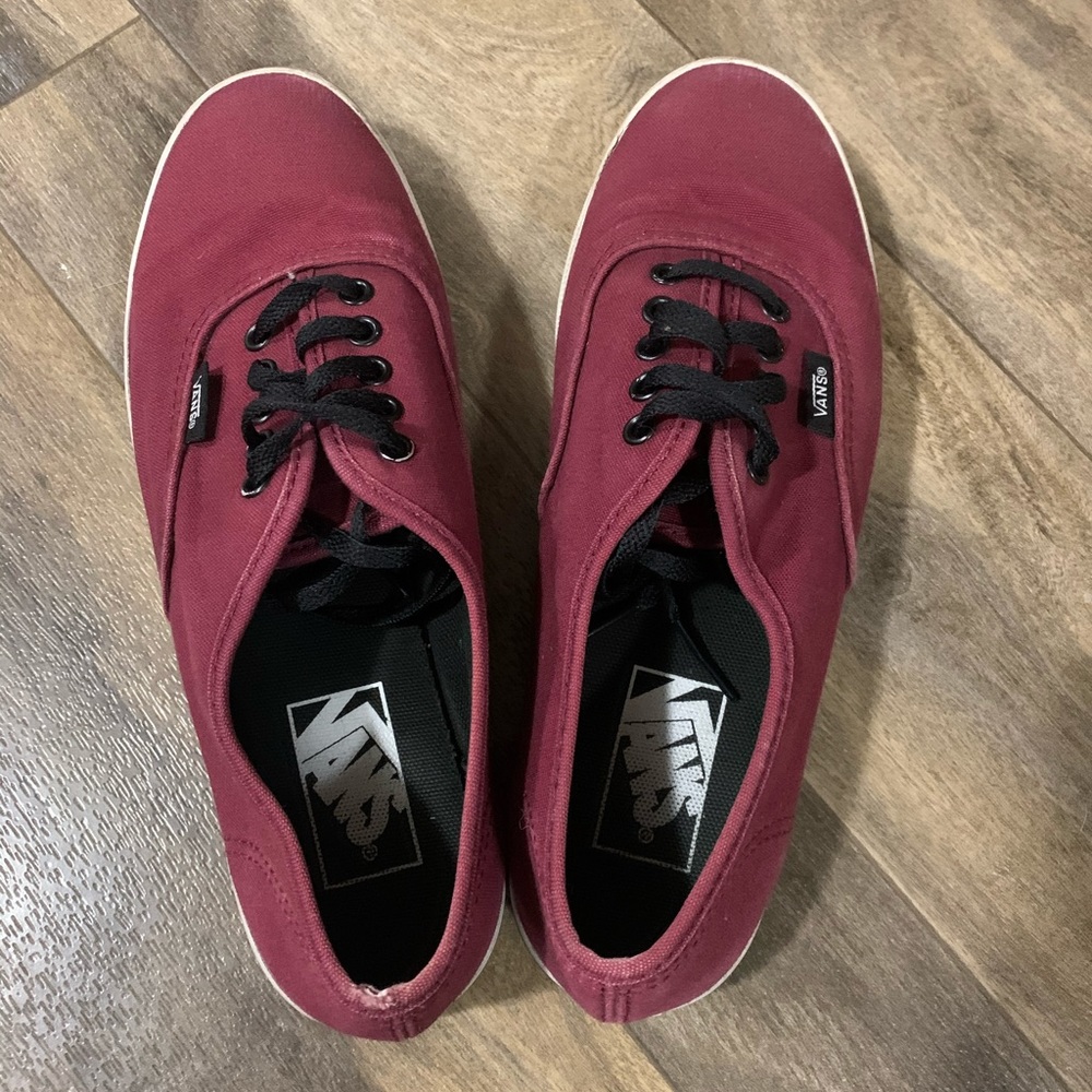 Gently Used Maroon Vans - Picture 2 of 6